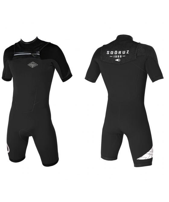 Sooruz Shorty 2/2 Front Zip Fighter Black Δευτερεύουσα εικόνα προϊόντος